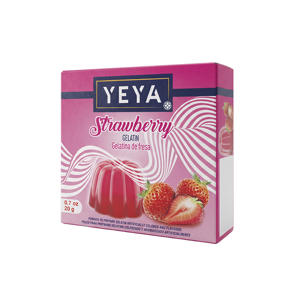 01 Gelatina Sabor Fresa | YEYA | 20g - Imagen 1