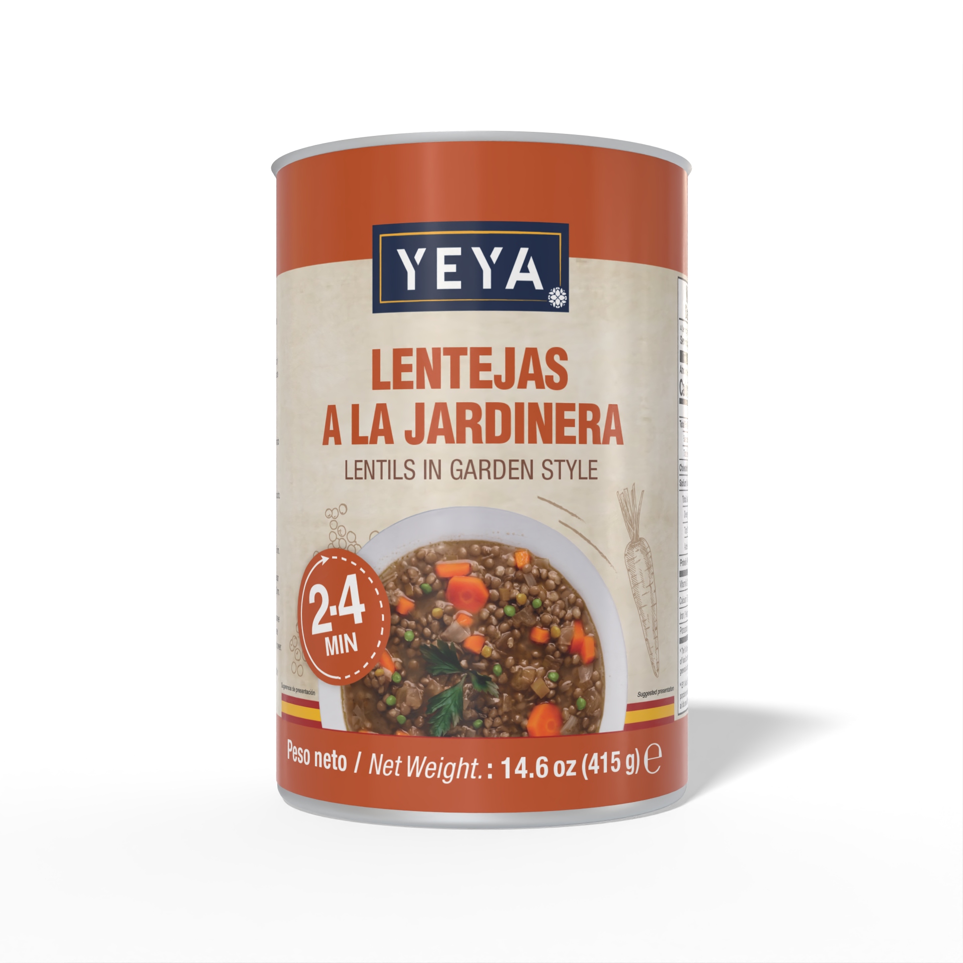 Lentejas a la jardinera (1) Lentejas a la Jardinera | YEYA | 415g - Imagen 1