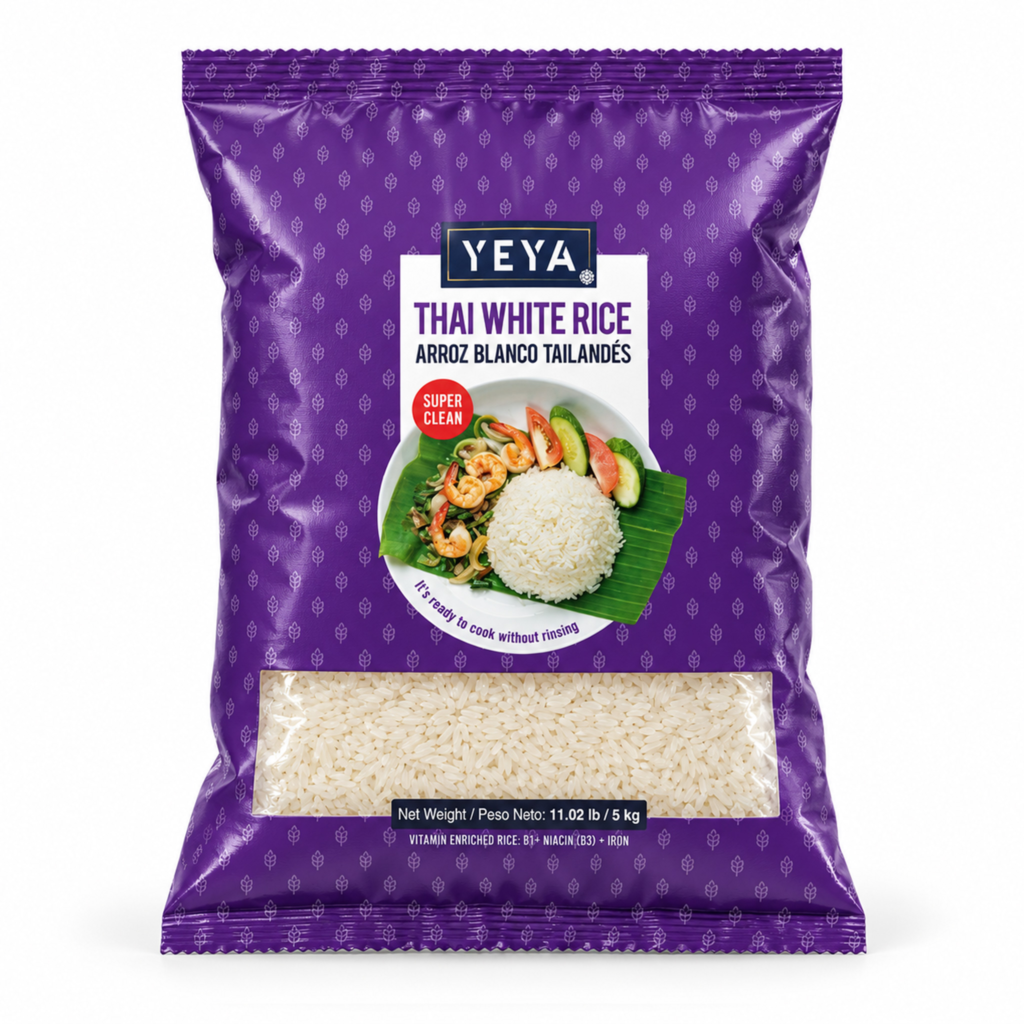 Arroz-Blanco-de-Grano-Largo-Tailandés-YEYA-5-kg Arroz Blanco de Grano Largo Tailandés | YEYA | 5 kg - Imagen 1