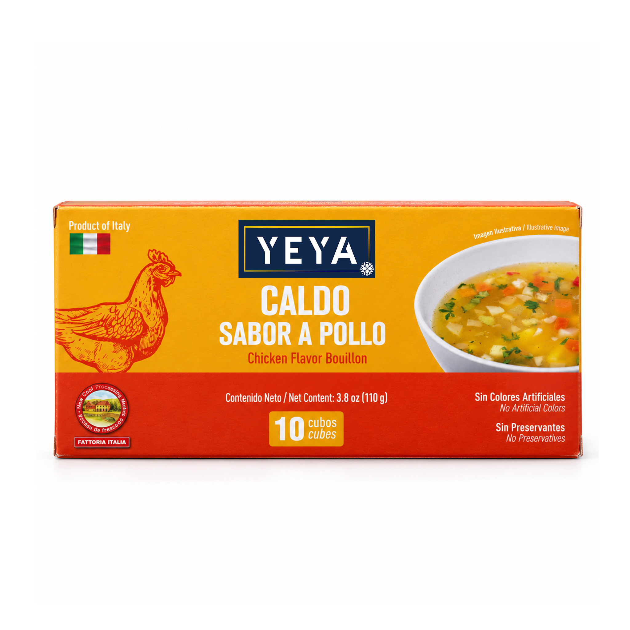 Caldo-Sabor-a-Pollo-YEYA-110-g Caldo Sabor a Pollo | YEYA | 110 g - Imagen 1