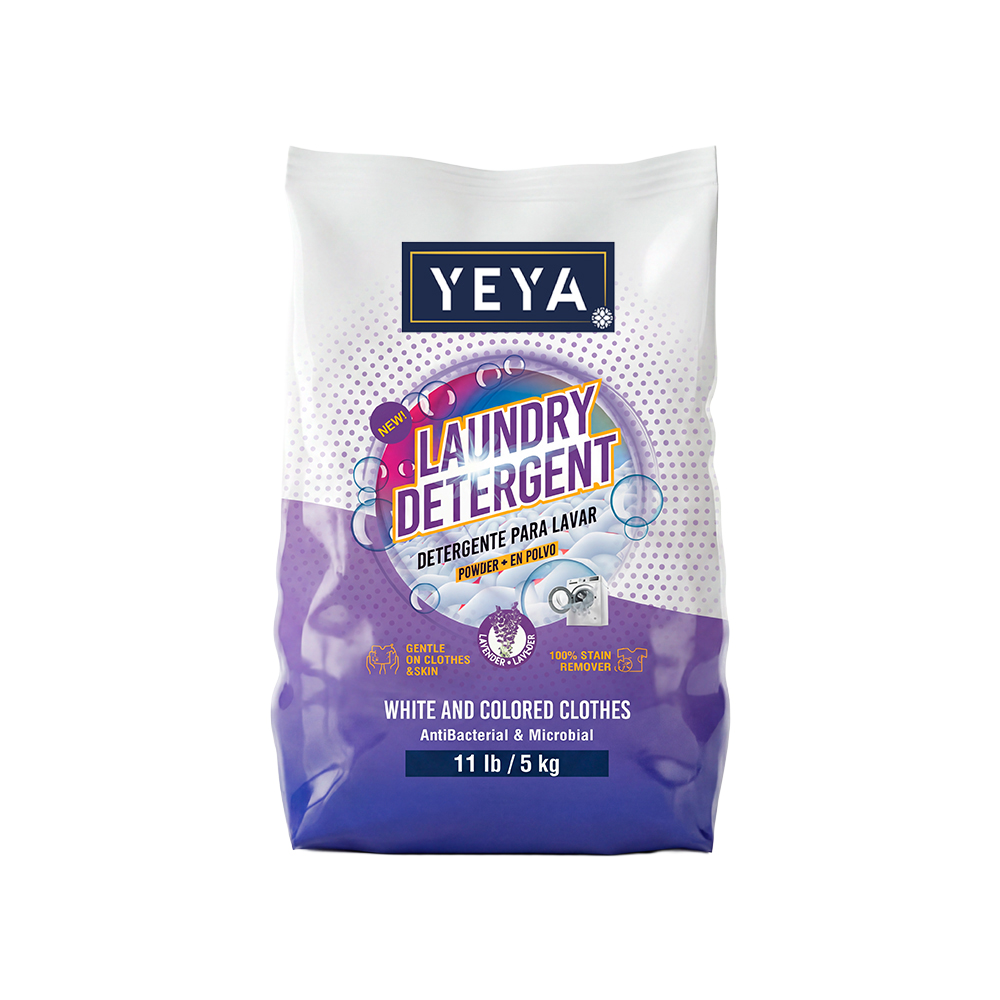 detergente 5kg lavanda front Detergente en Polvo con Aroma a Lavanda | YEYA | 5kg - Imagen 1