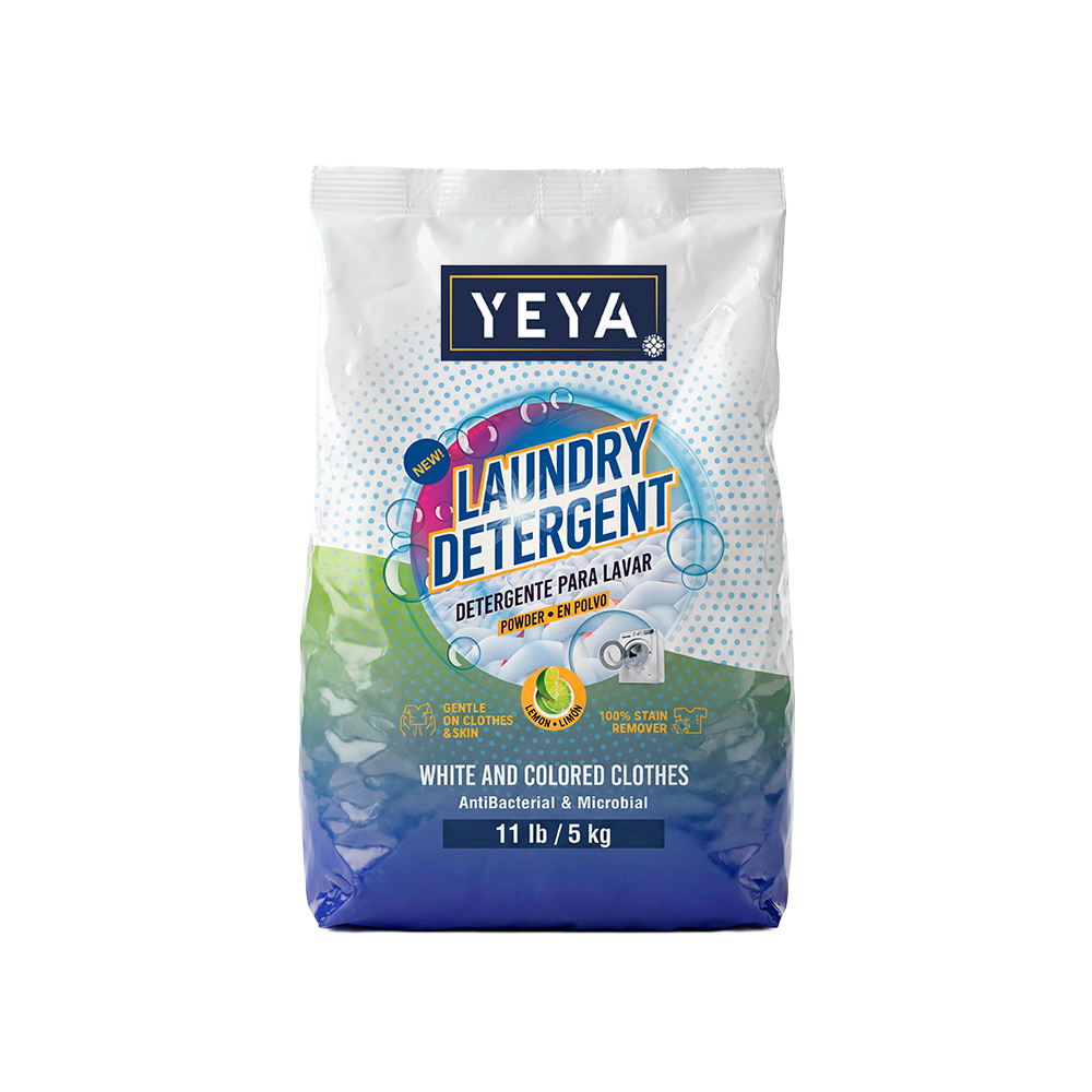 detergente 5kg limon front Detergente en Polvo con Aroma a Limón | YEYA | 5kg - Imagen 1