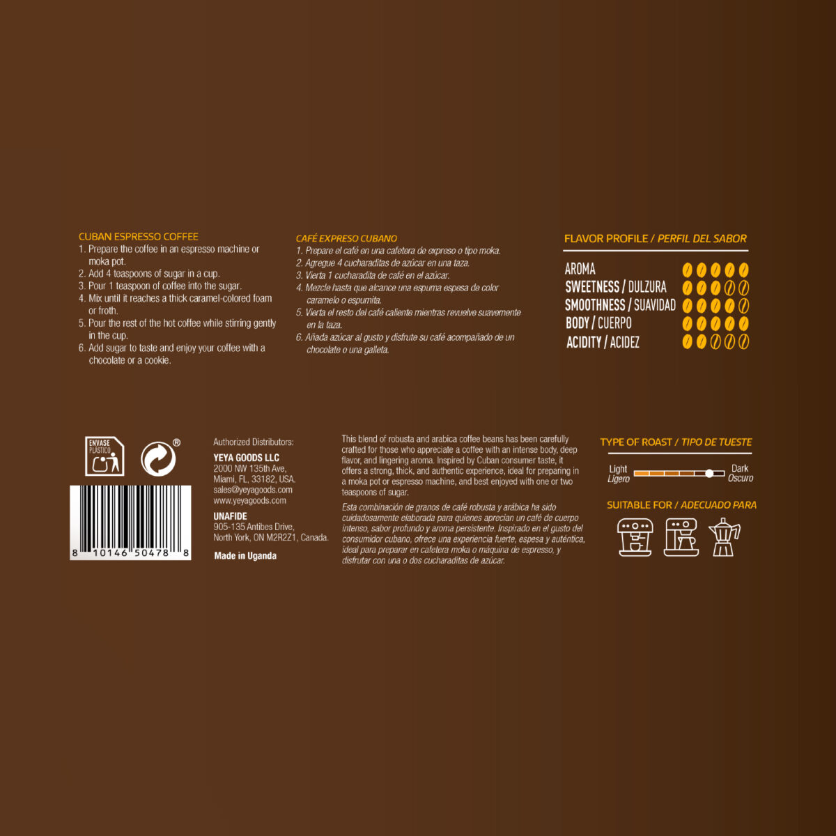 Café Espresso | YEYA | 250 g - Imagen 5