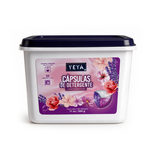 Cápsulas de Detergente Rosa y Lavanda | YEYA | 300 g