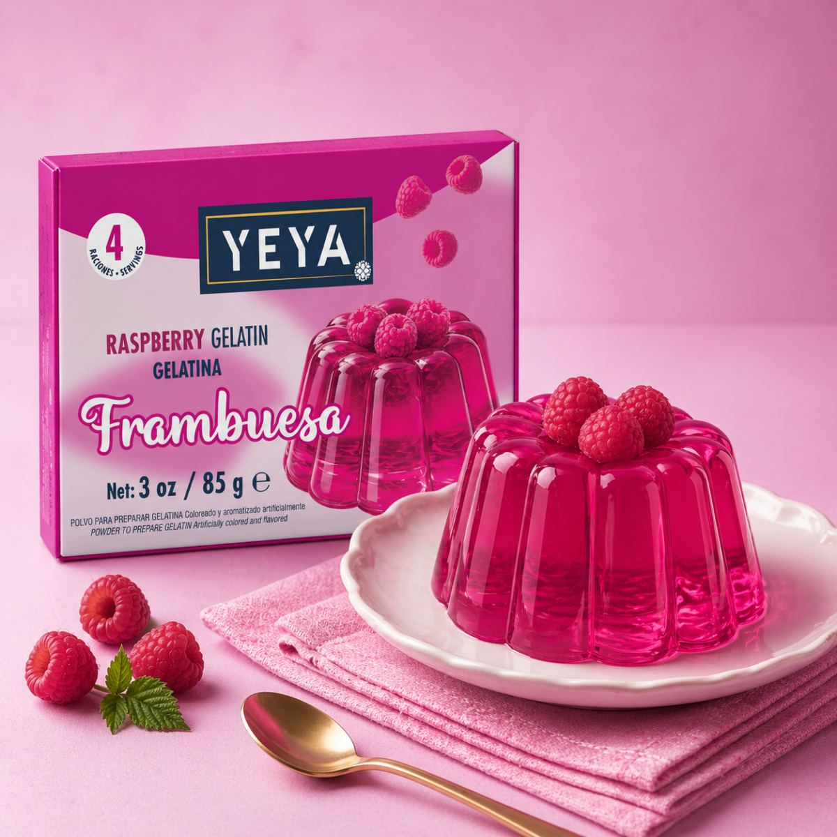 Gelatina de Frambuesa | YEYA | 85 g - Imagen 2