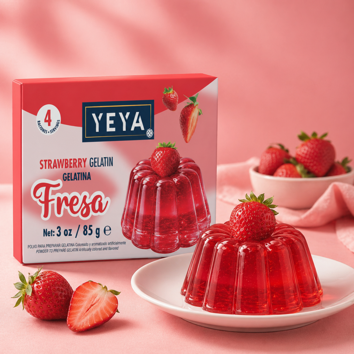 Gelatina de Fresa | YEYA | 85 g - Imagen 4
