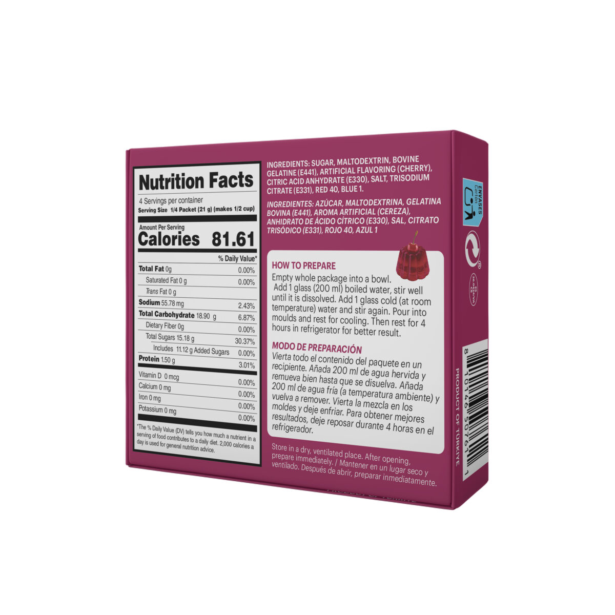 Gelatina de Cereza | YEYA | 85 g - Imagen 2