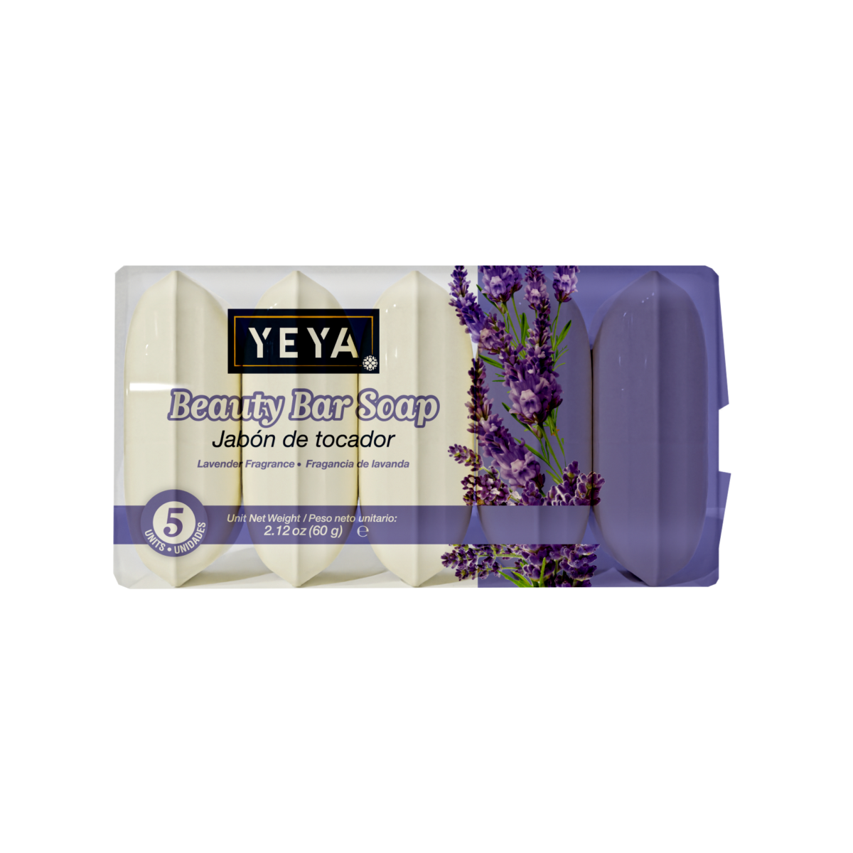 Jabón de Tocador Lavanda | YEYA | 5 x 60 g - Imagen 2