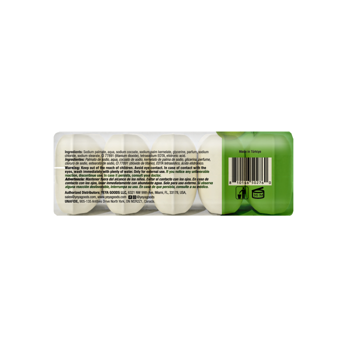 Jabón de Tocador Manzana | YEYA | 5 x 60 g - Imagen 4