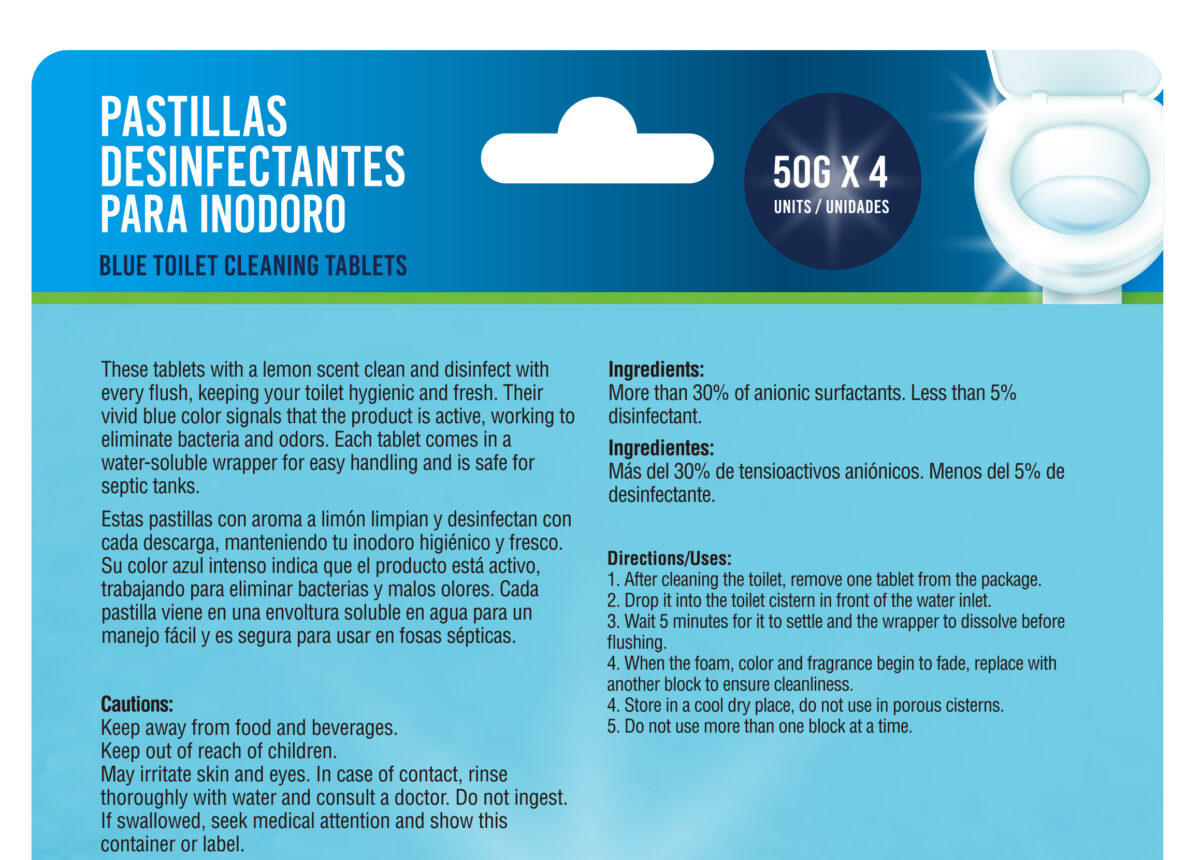 Pastillas Desinfectantes para Inodoro | YEYA | 4 u - Imagen 2